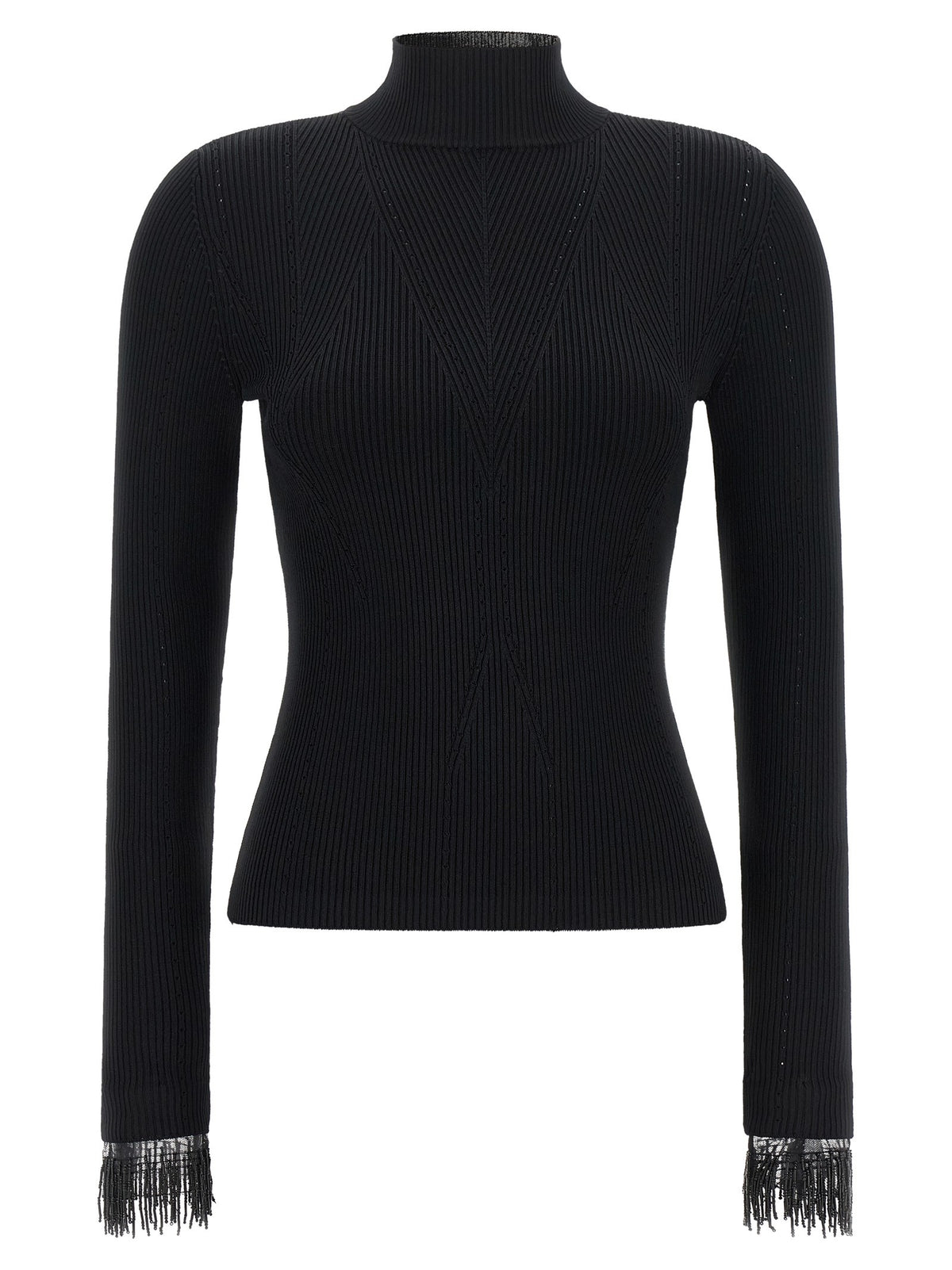 Stretch viscose sweater