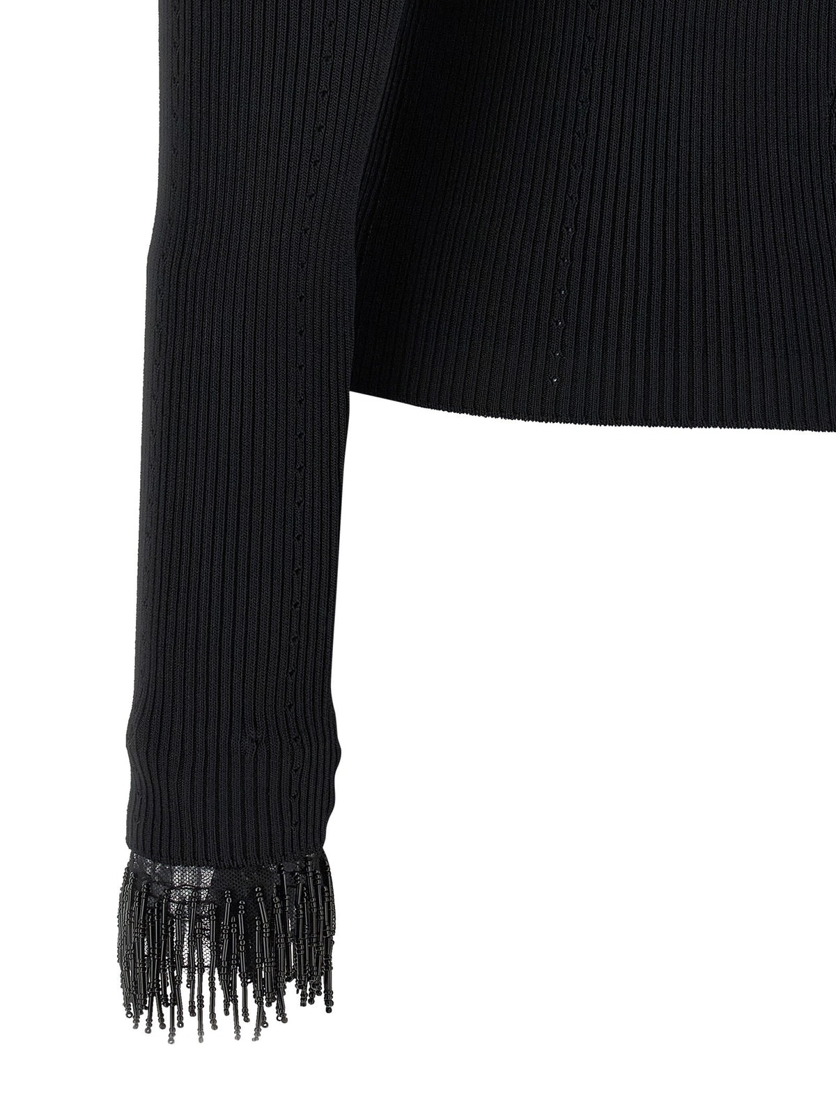 Stretch viscose sweater