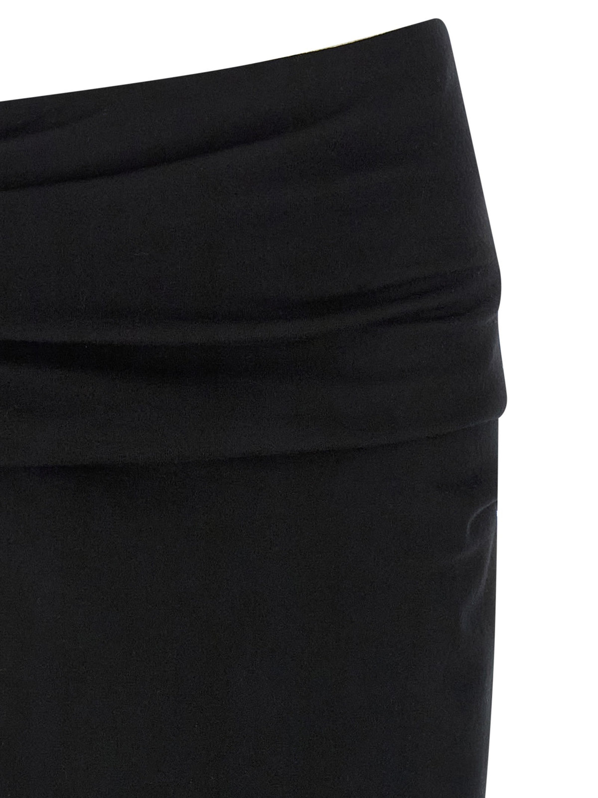Stretch wool skirt