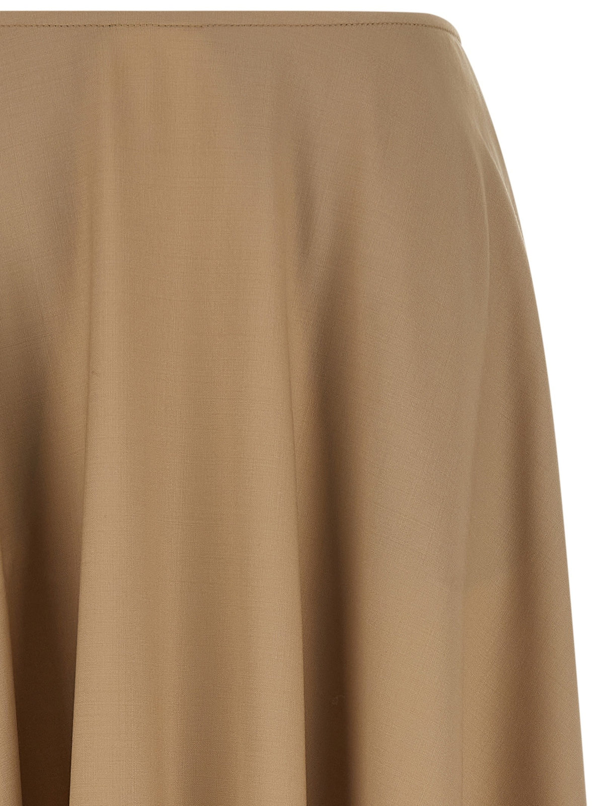 Stretch wool skirt