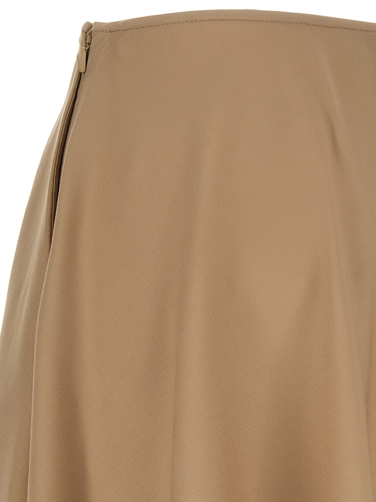 Stretch wool skirt