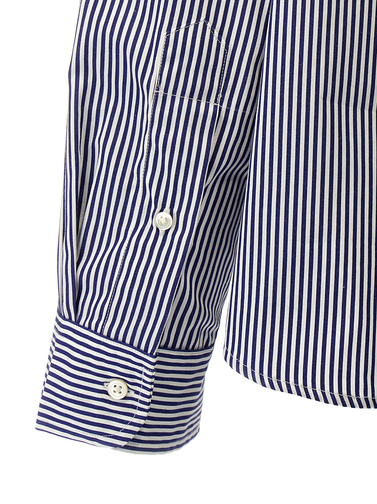 Striped and logo shirt