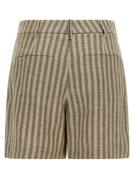 Striped bermuda shorts