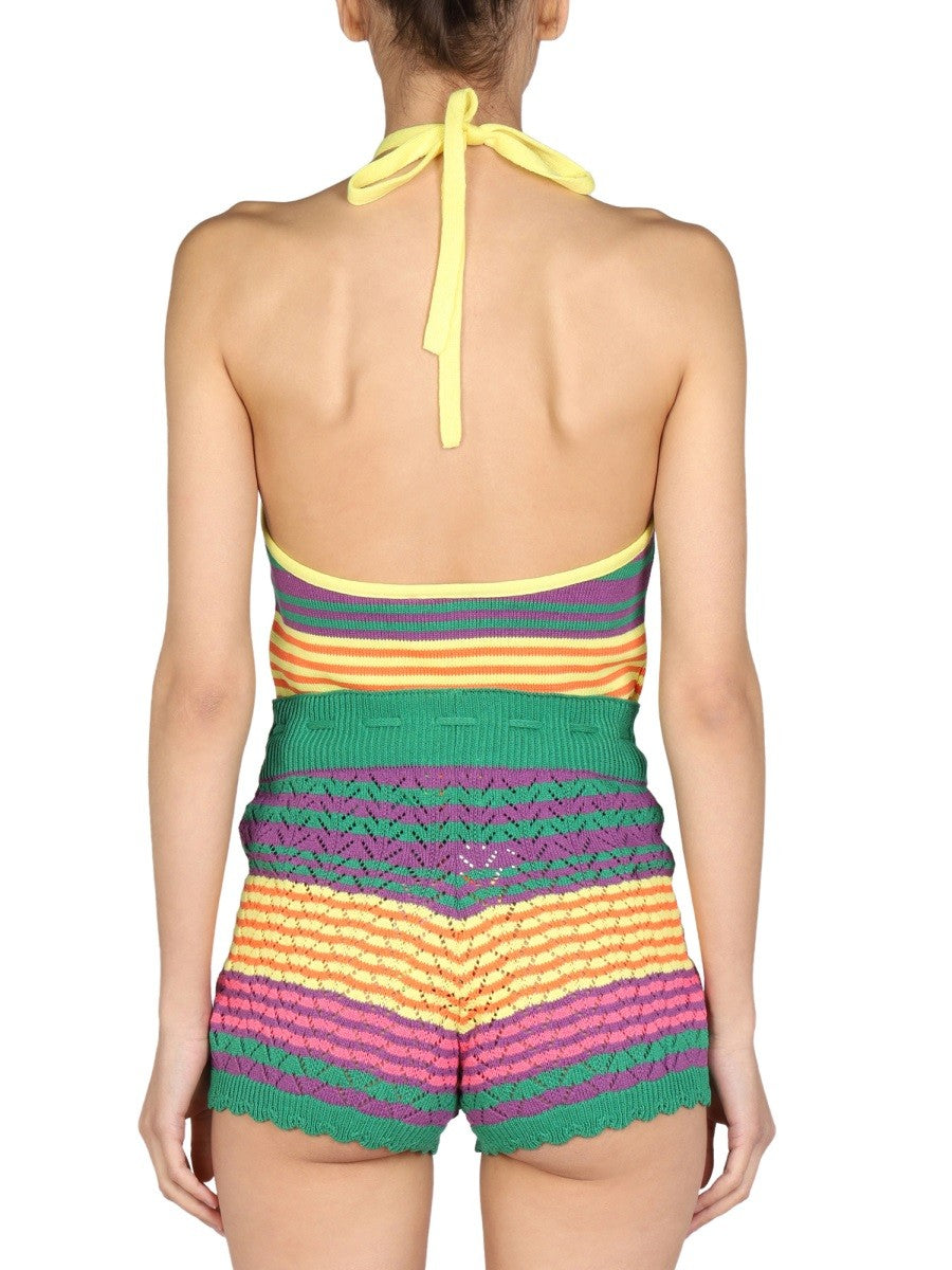 STRIPED PATTERN TOP