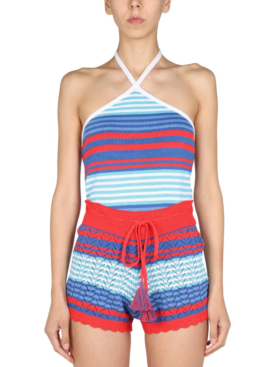 STRIPED PATTERN TOP