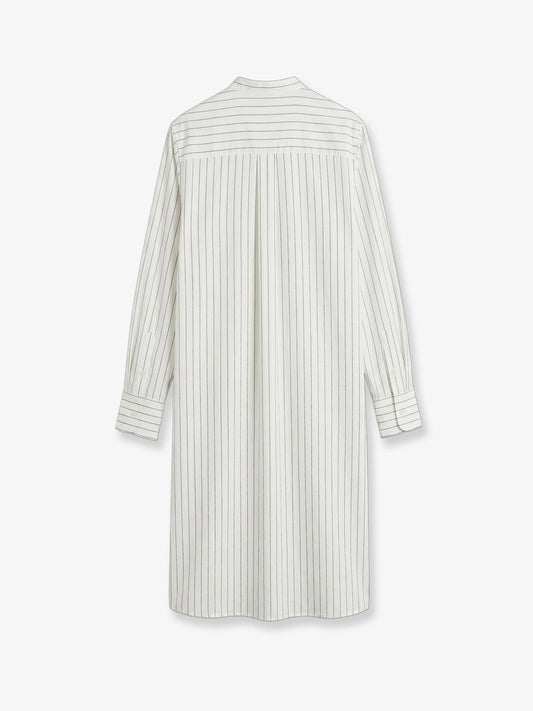 Striped Summer viscose, silk and cotton dress