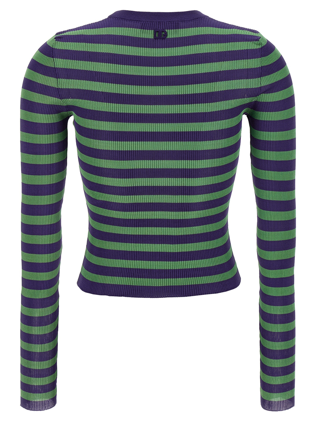Striped viscose sweater
