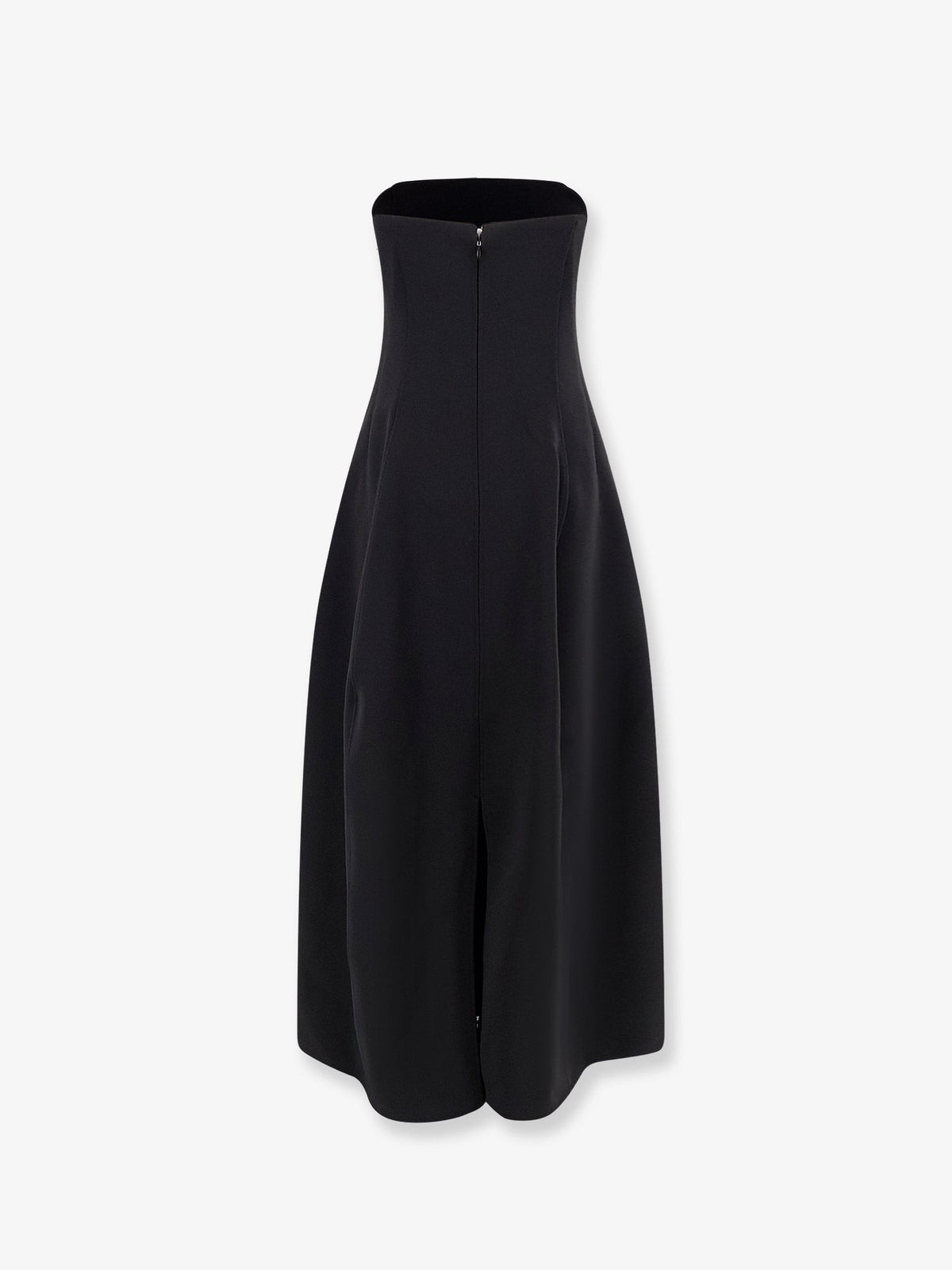 Structured balloon long dress
