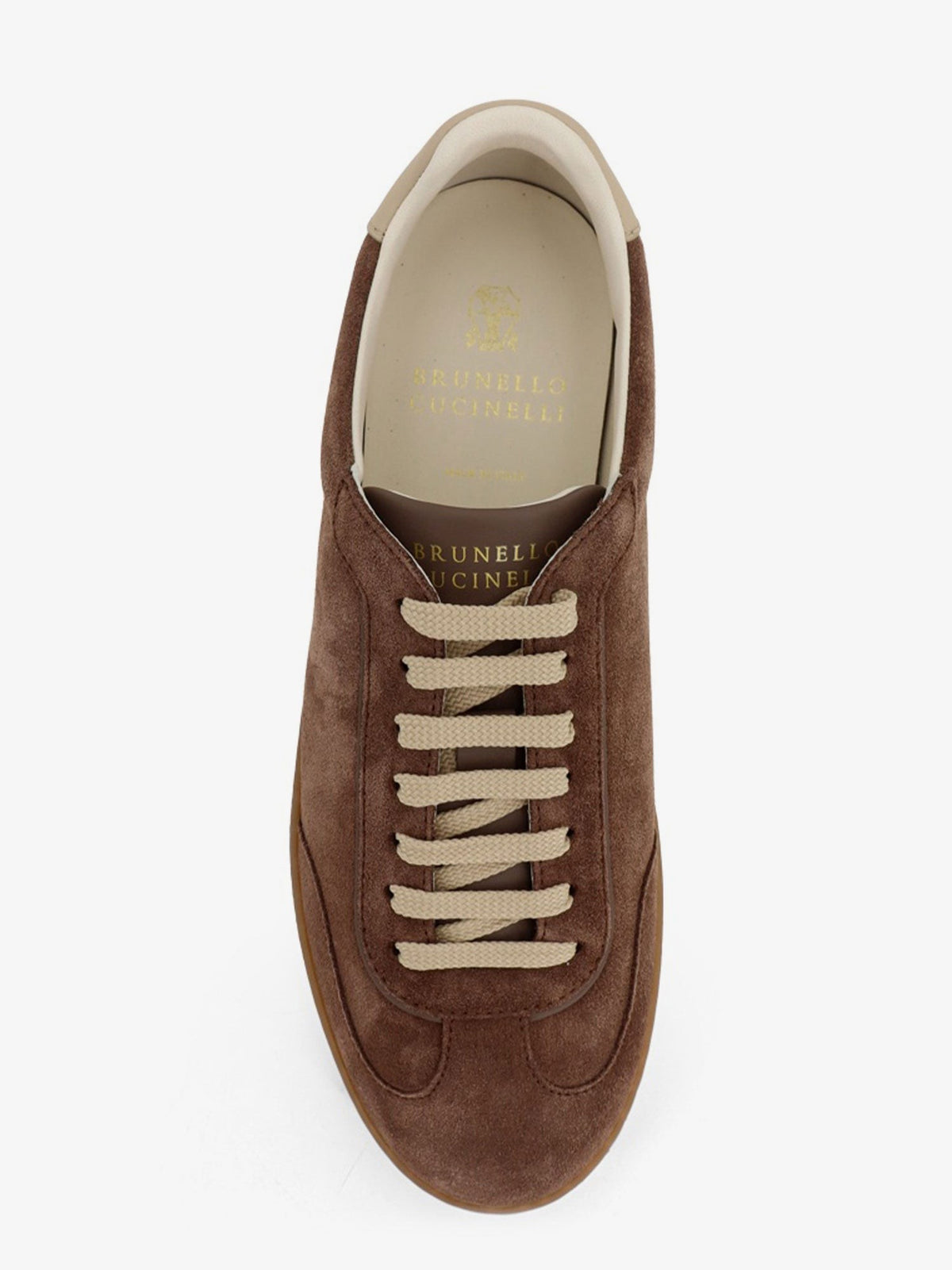 Suede and leather sneakers