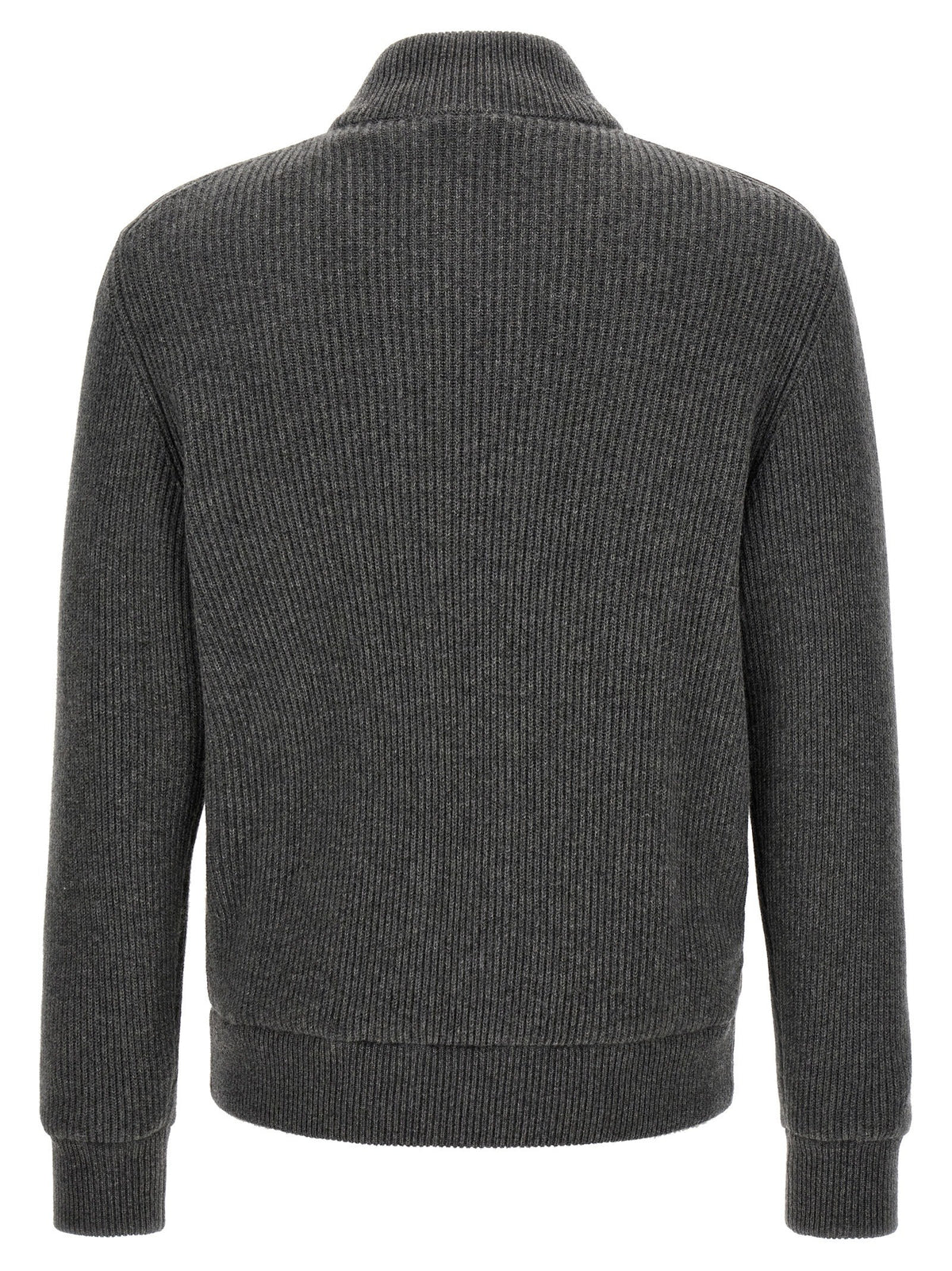 Suede and wool jacket