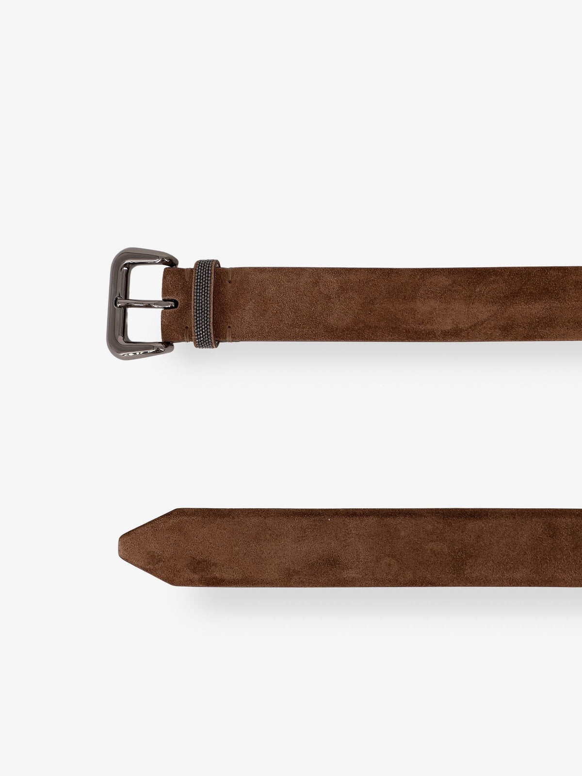 Suede belt with Shiny Loop detail