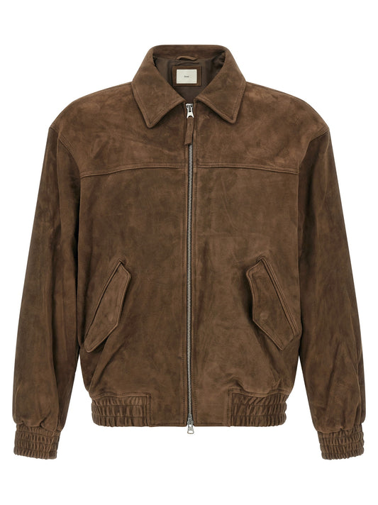 Suede blouson