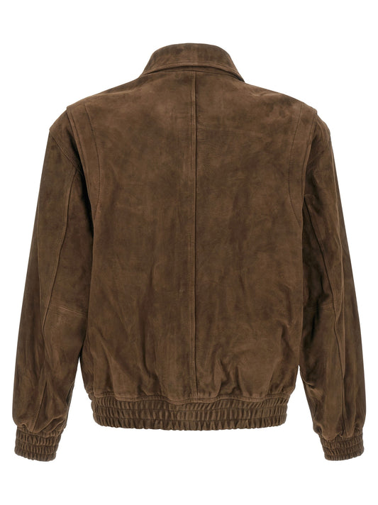 Suede blouson