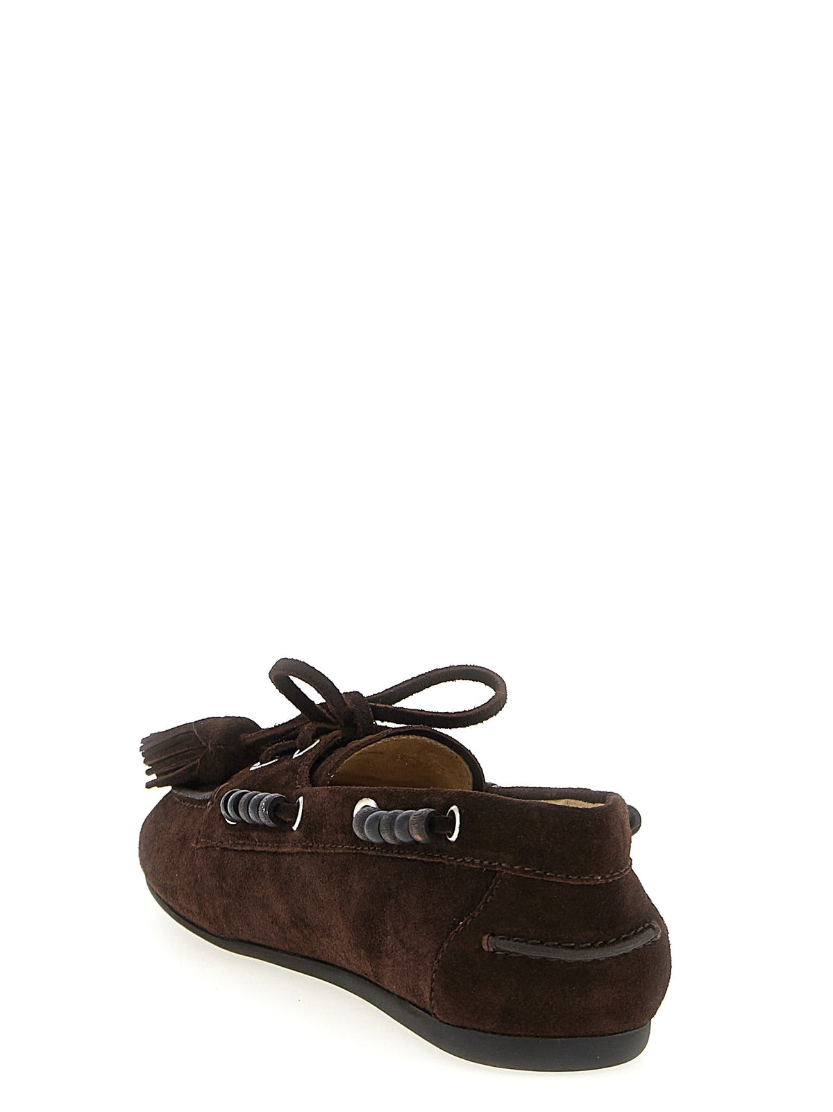 Suede boat shoe