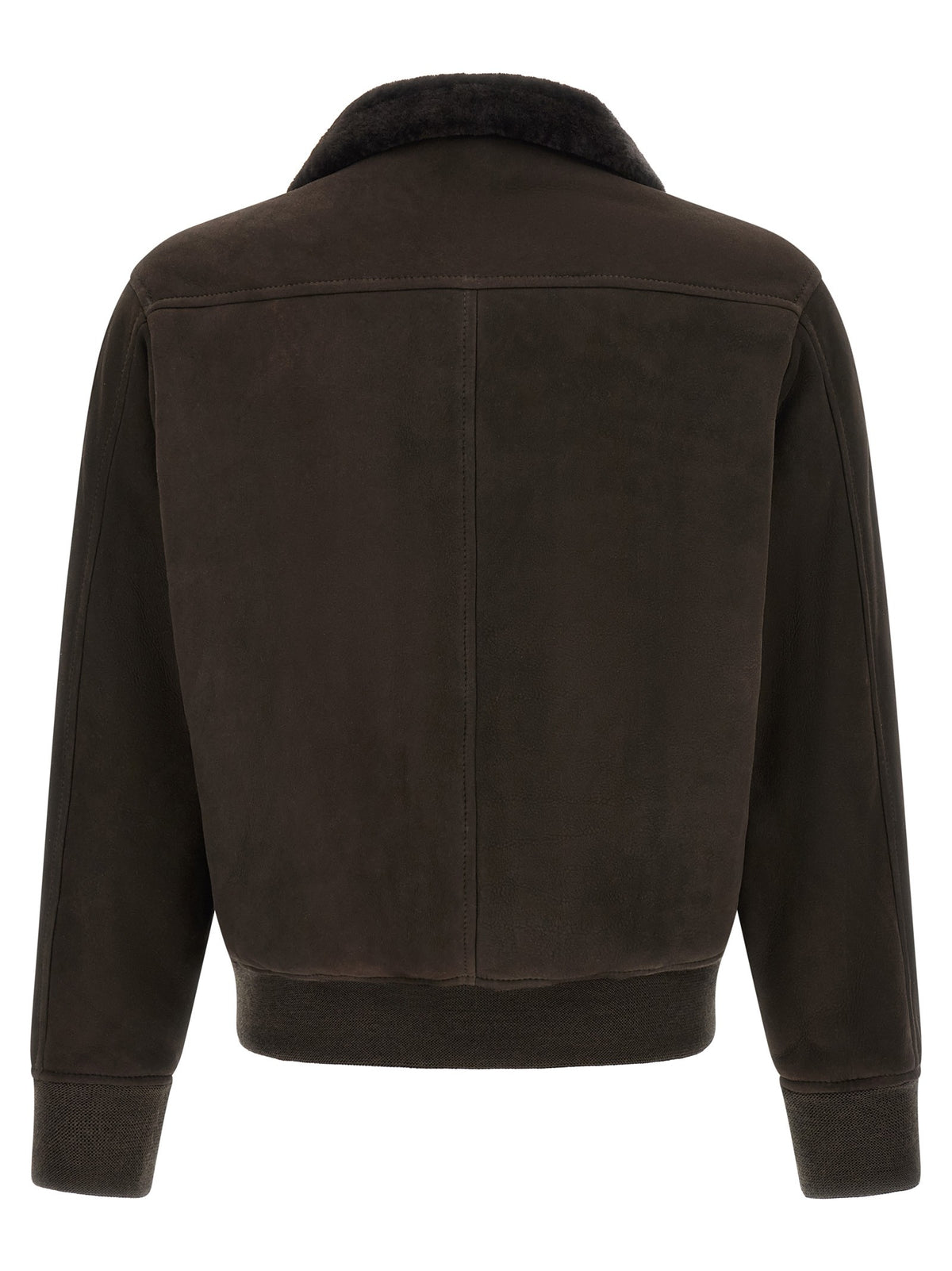 Suede bomber jacket