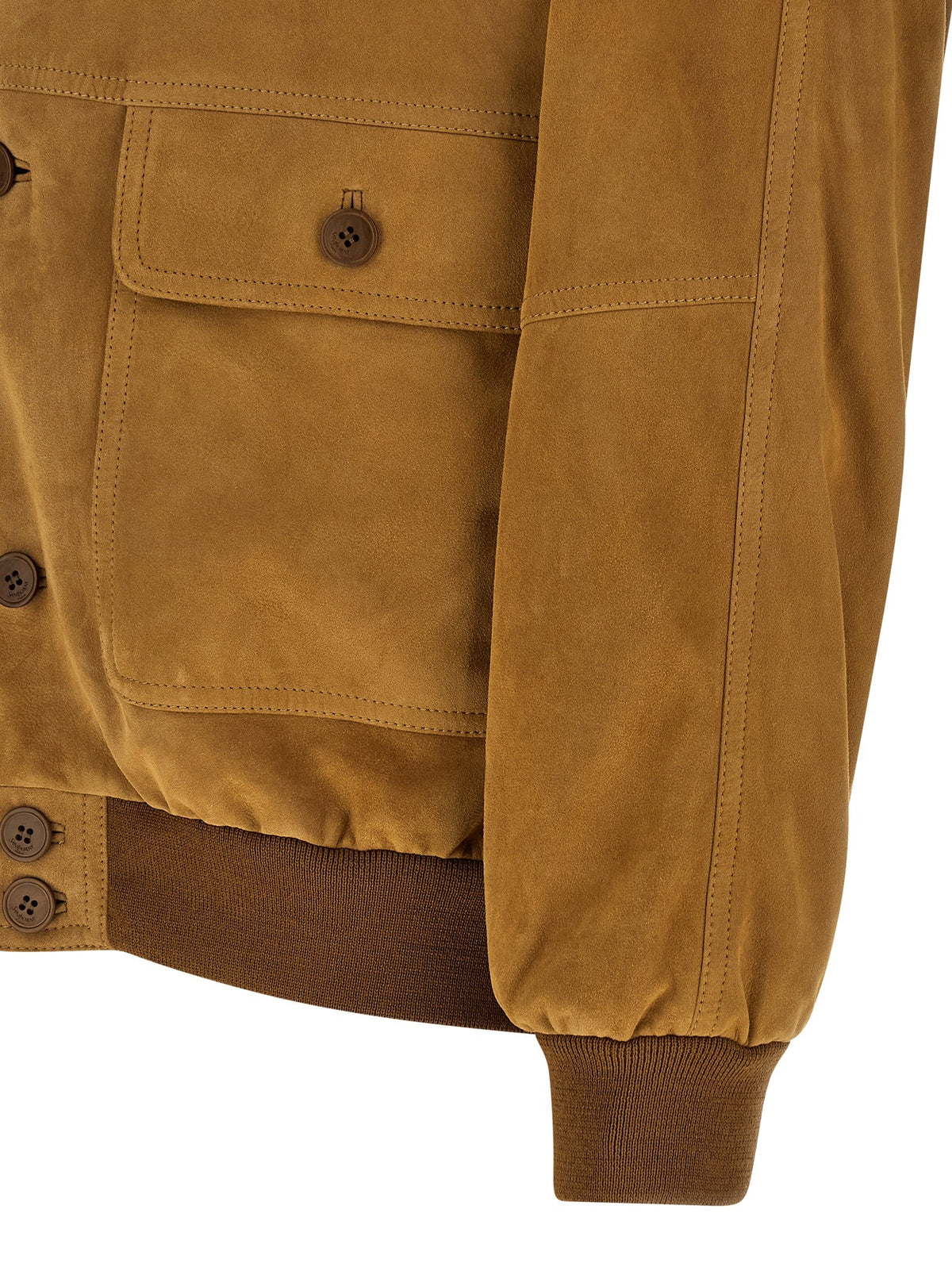 Suede bomber jacket