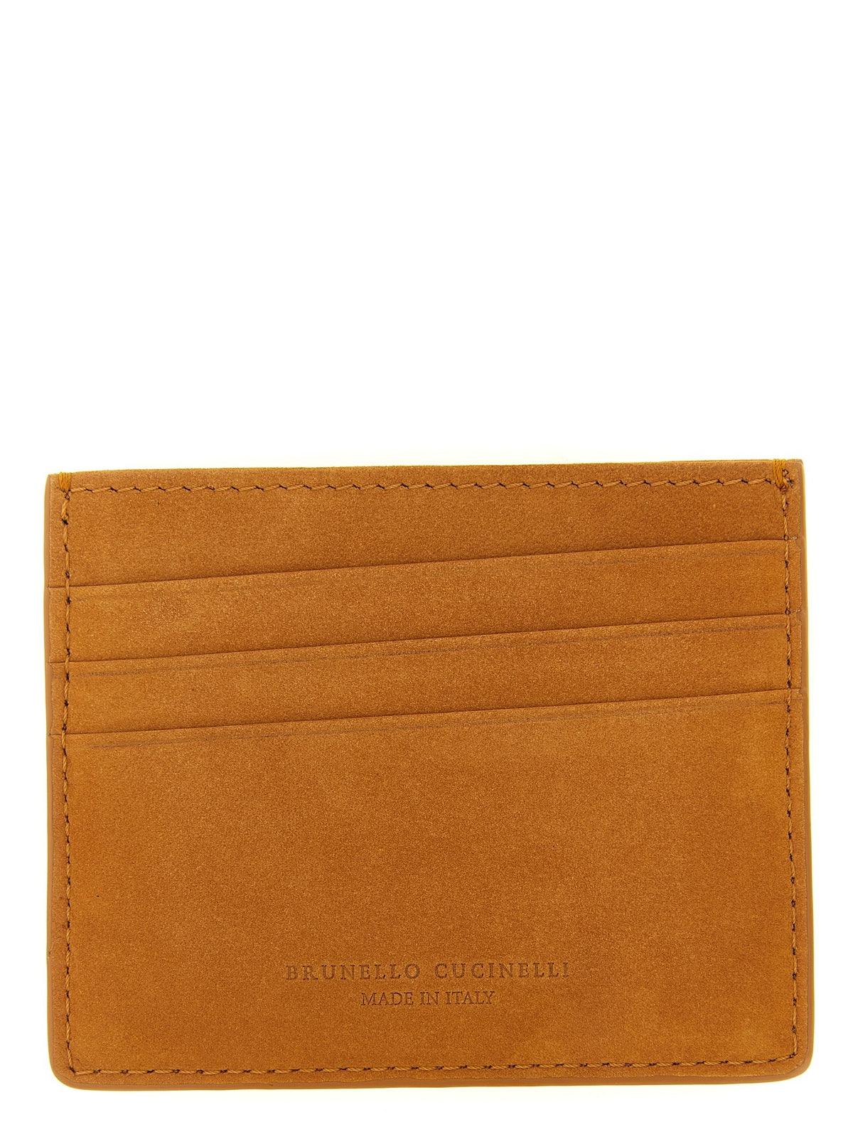 Suede card holder