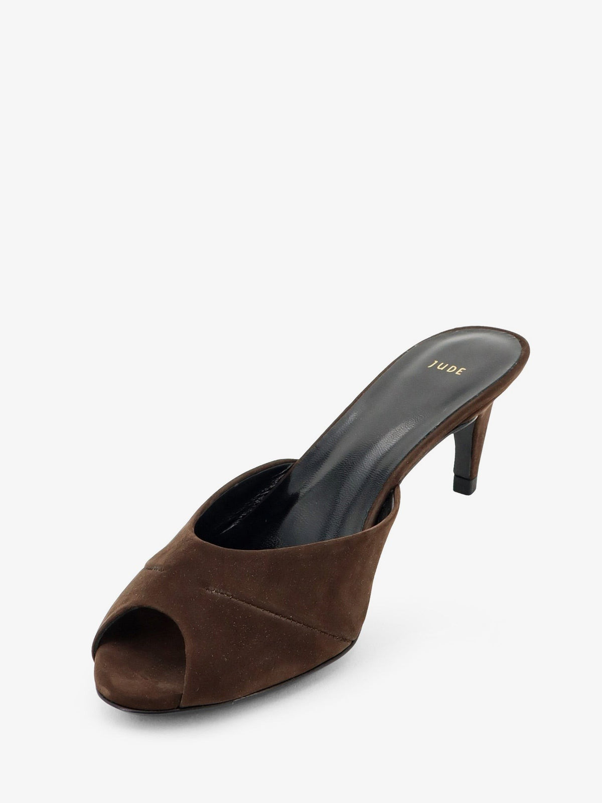 Suede Cave Mule Sandals