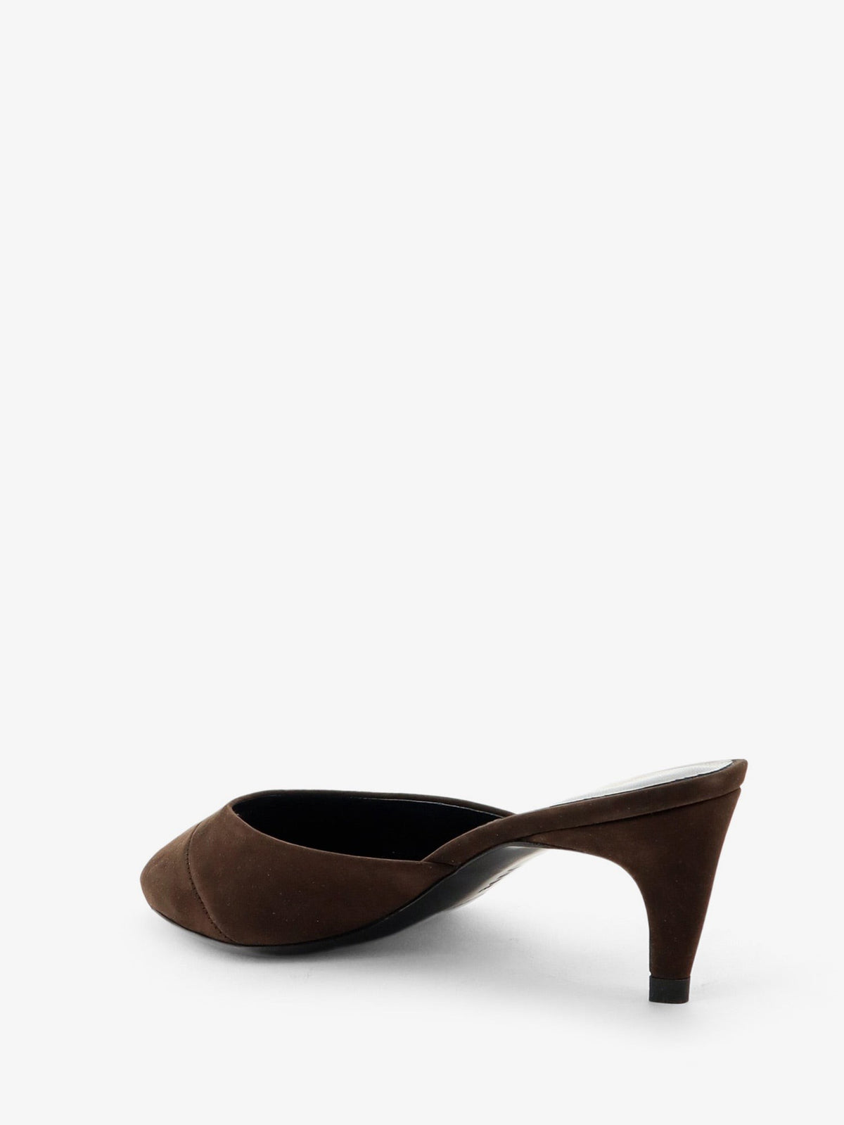 Suede Cave Mule Sandals