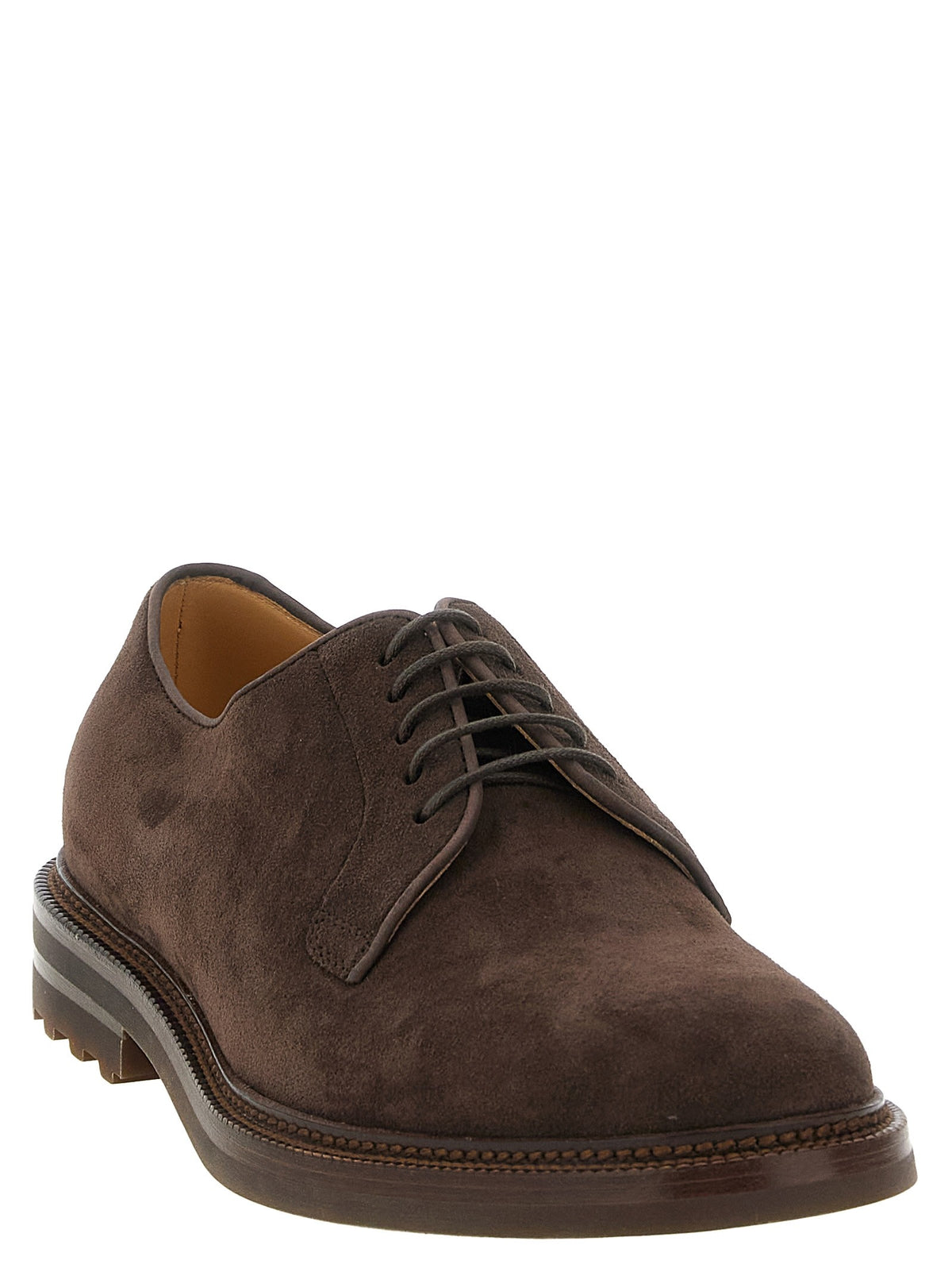 Suede derby
