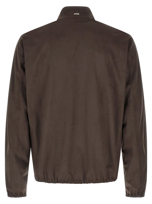 Suede effect jacket