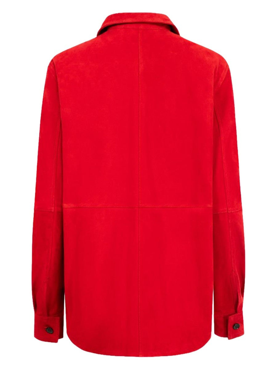 SUEDE "OVERSHIRT" SHIRT