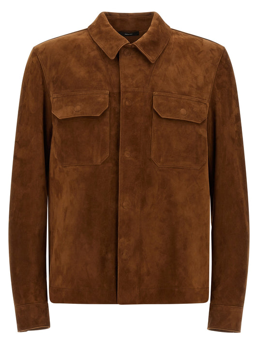Suede overshirt