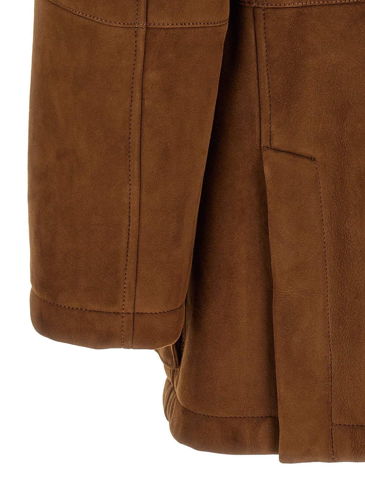 Suede parka
