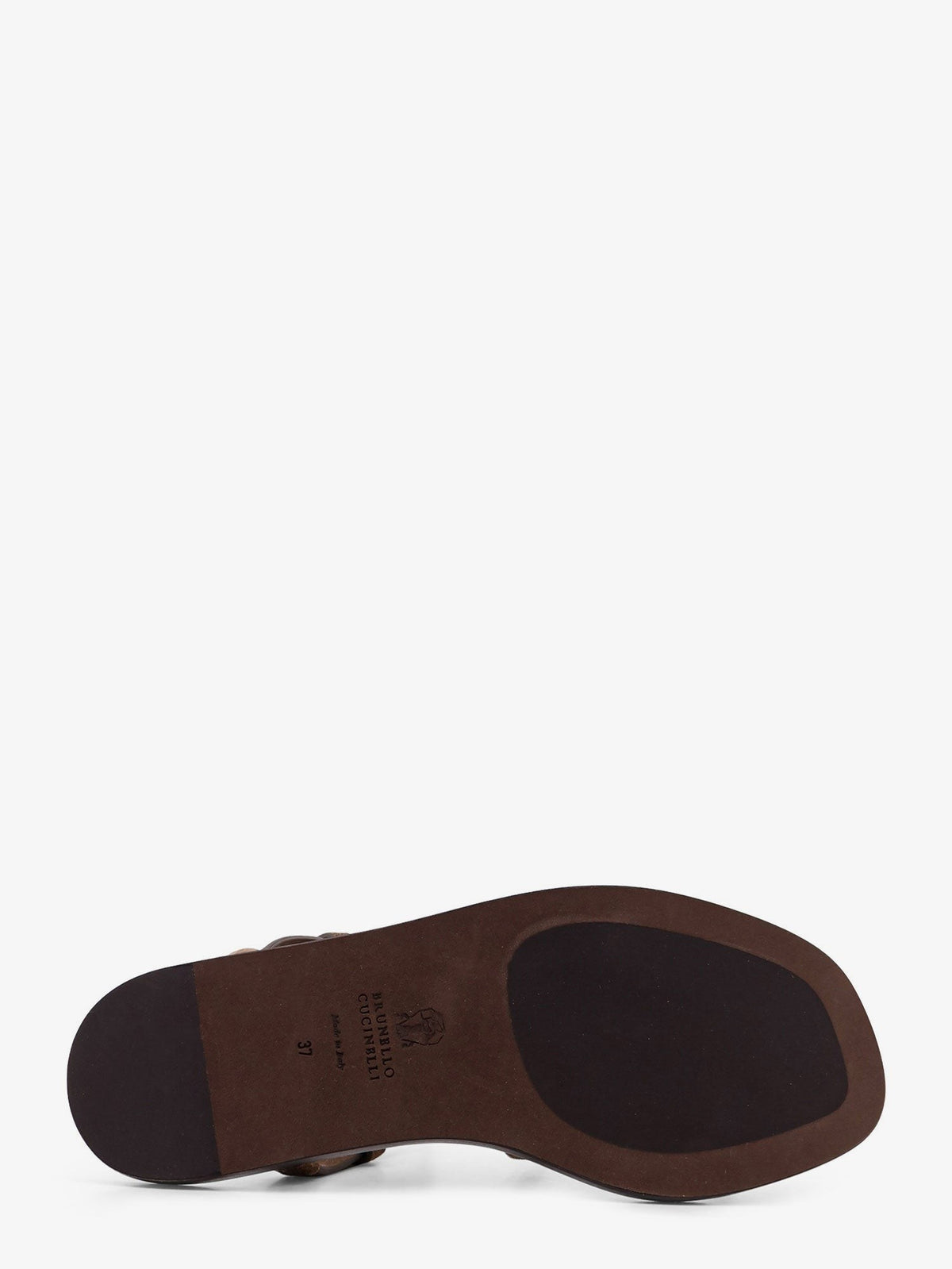 Suede sandals with Monili details