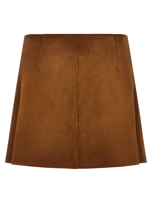 Suede skirt