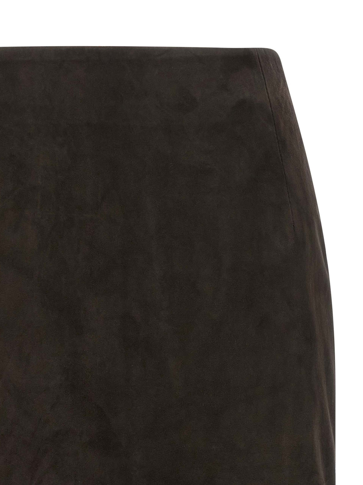 Suede skirt