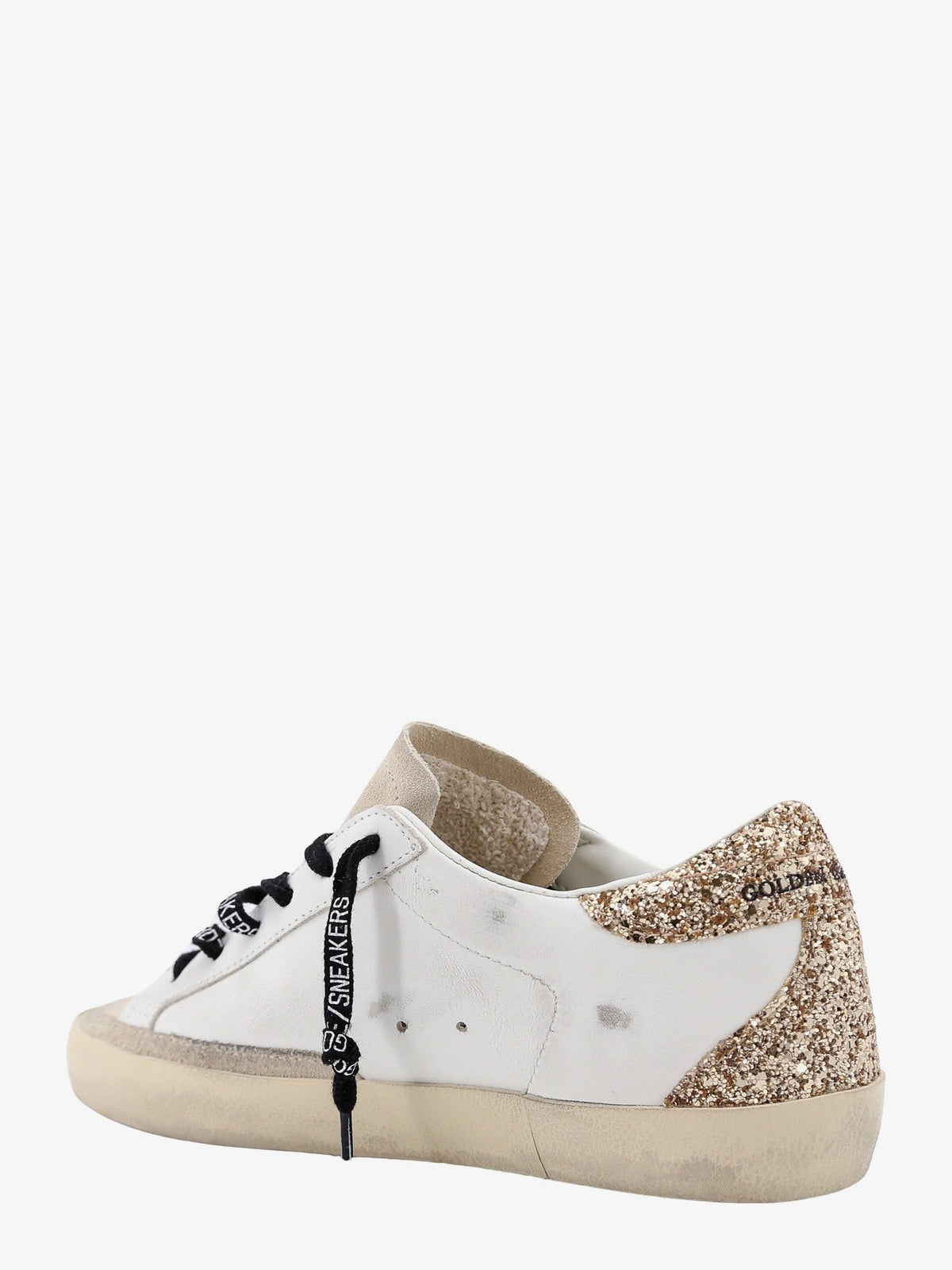 Super-Star leather sneakers with iconic glitter logo on the side