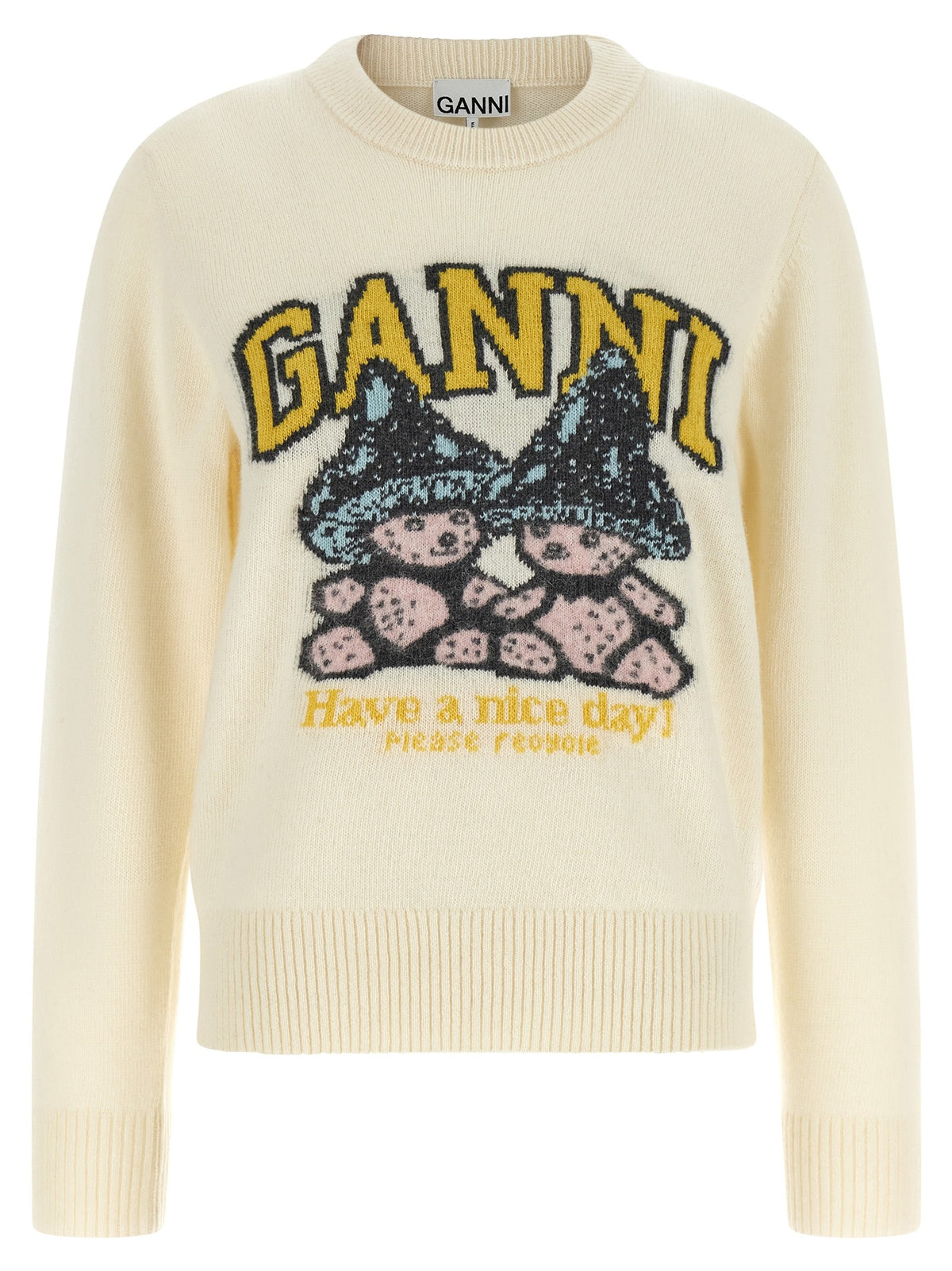 Sweater with intarsia