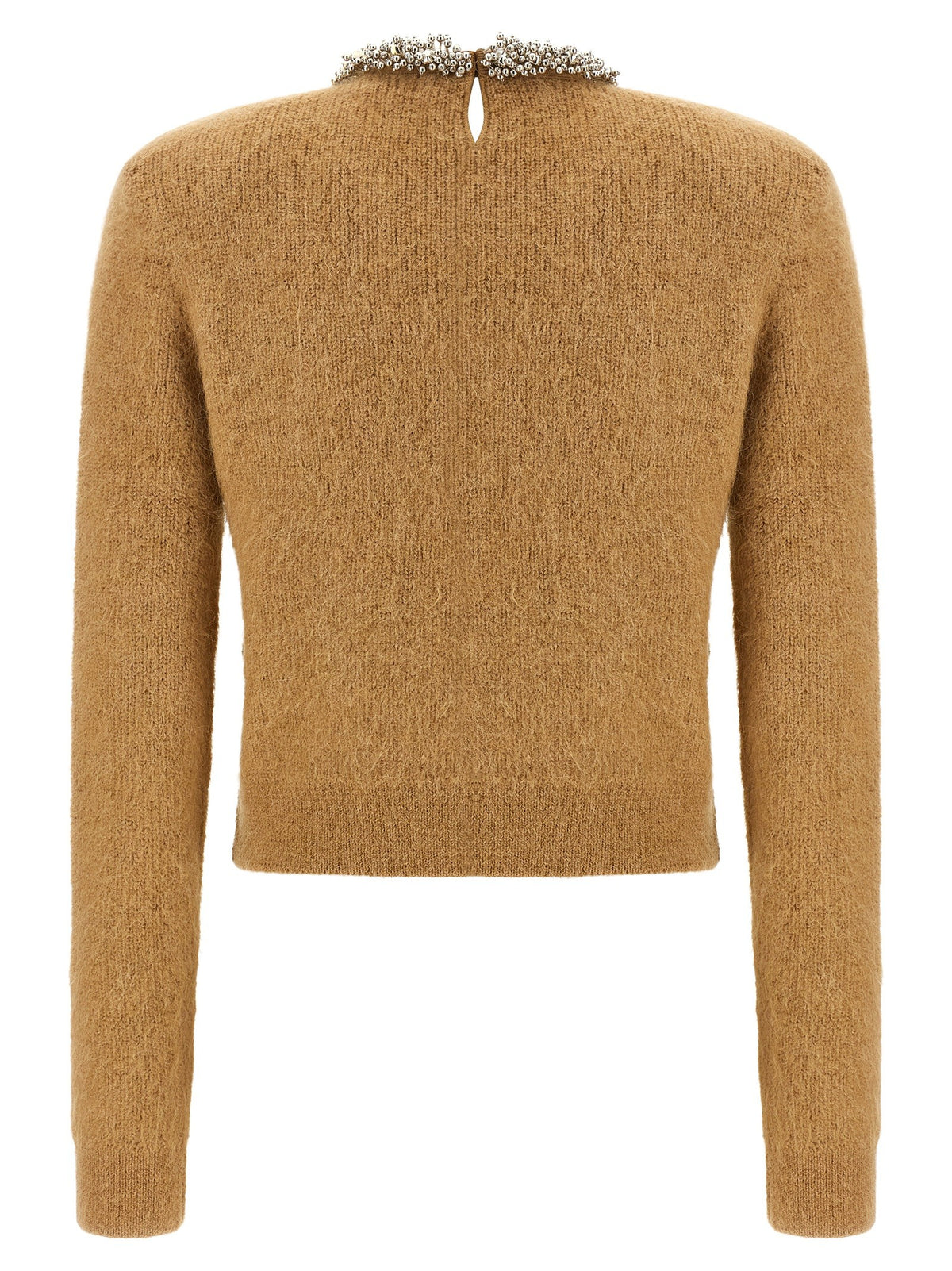Sweater with jewel embroidery