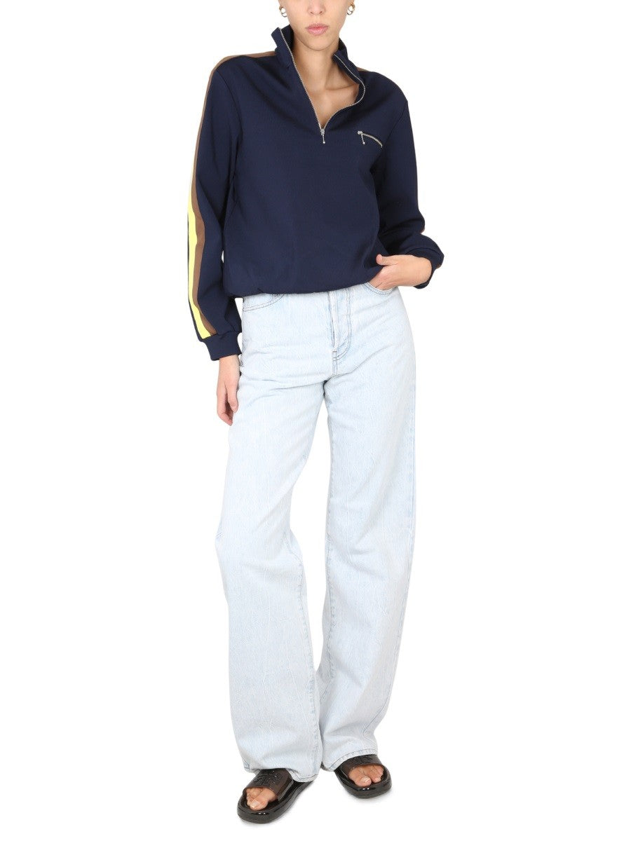 SWEATSHIRT WITH FRONT ZIPPER