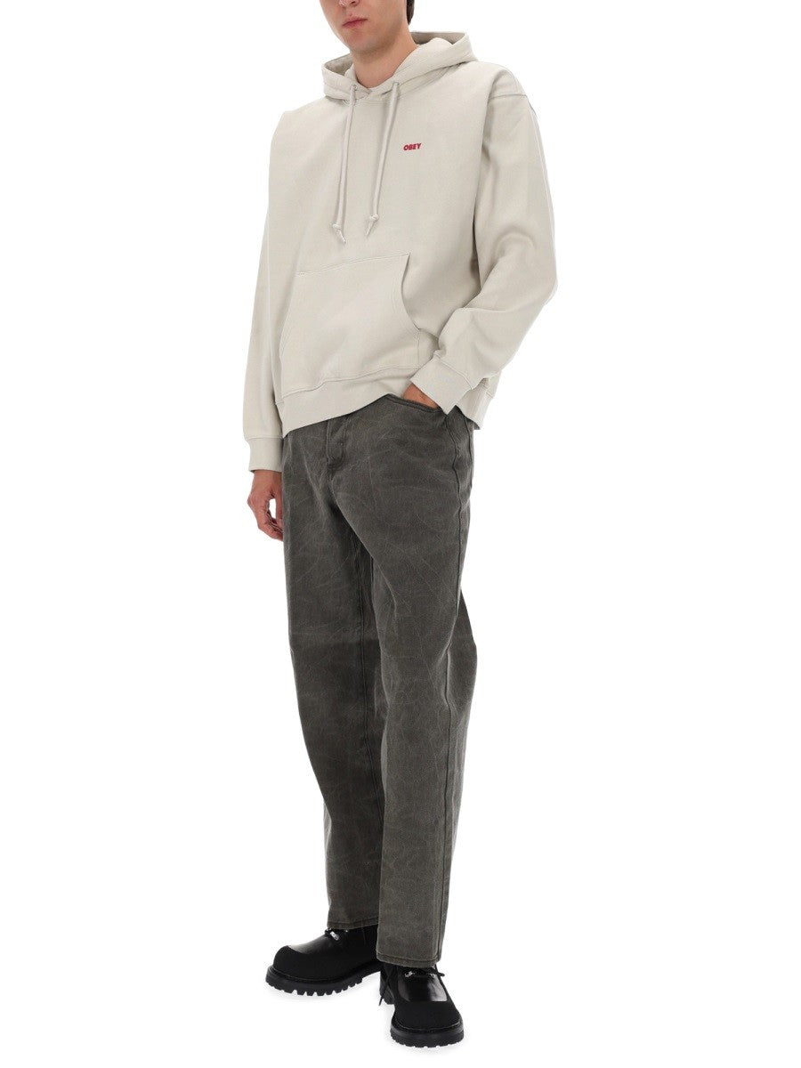 SWEATSHIRT WITH LOGO AND PRINT