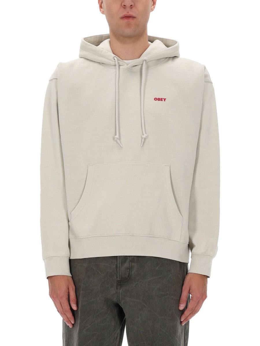SWEATSHIRT WITH LOGO AND PRINT
