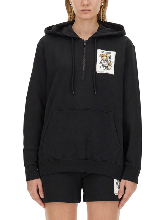 SWEATSHIRT WITH LOGO PRINT