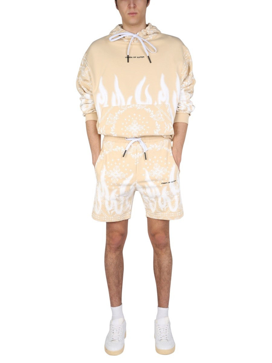 SWEATSHIRT WITH PAISLEY PATTERN