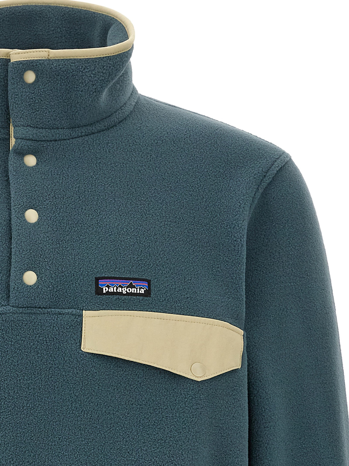 'Synchilla® Snap-T®' blue sweater