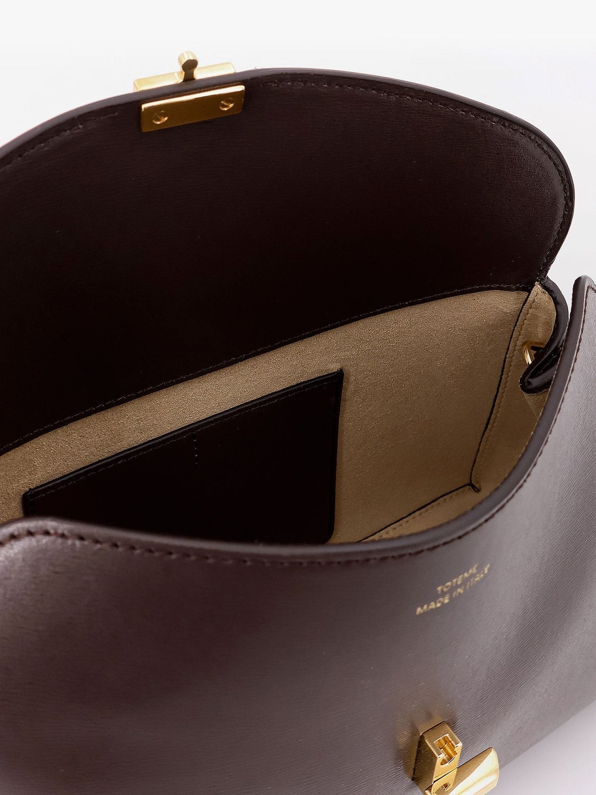 T-Lock clutch leather crossbody bag
