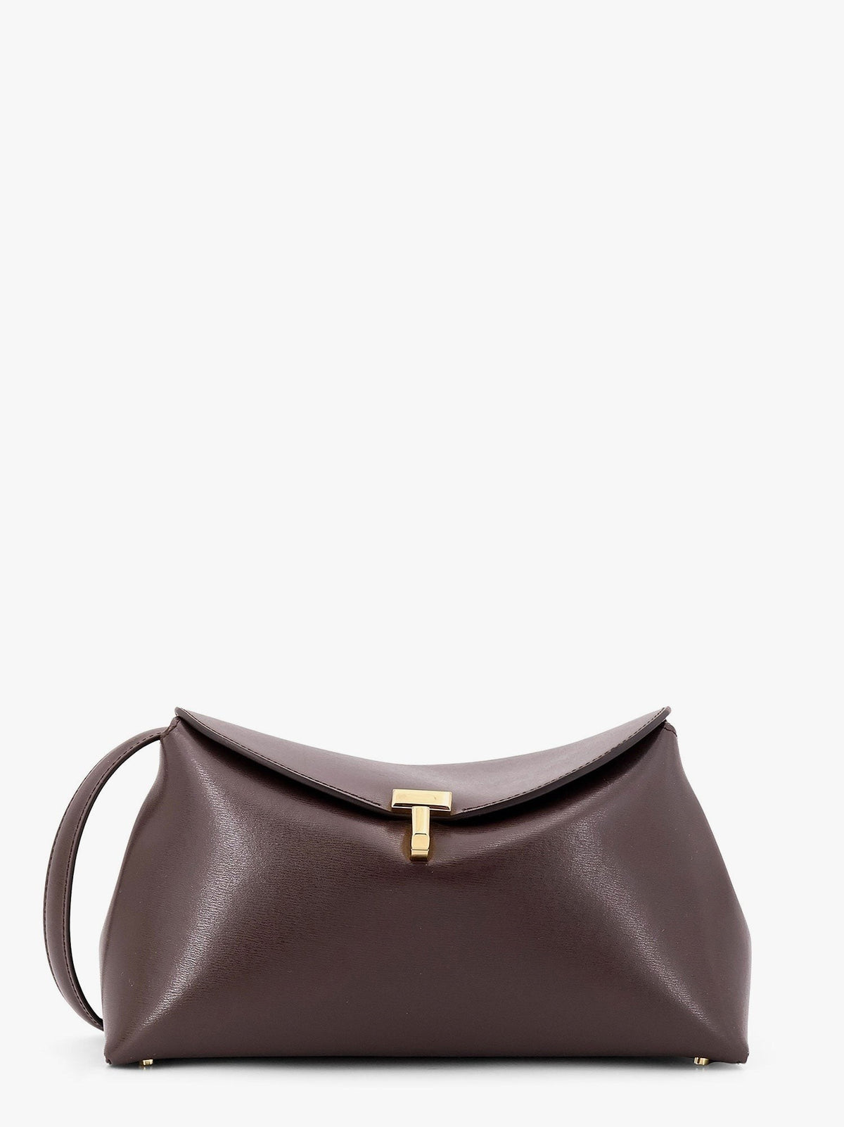 T-Lock clutch leather crossbody bag