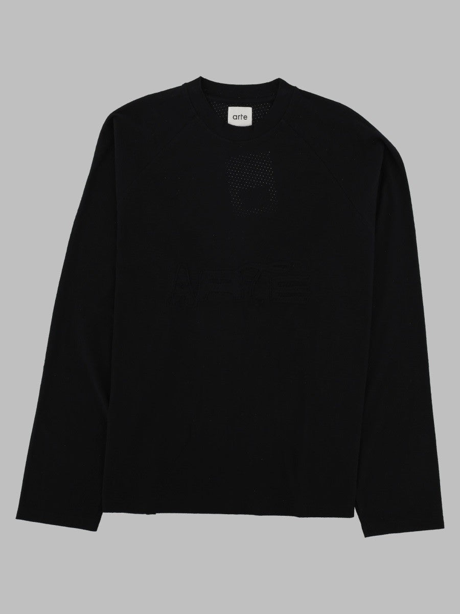 T-Shirt a Manica Lunga Con Patch Logo