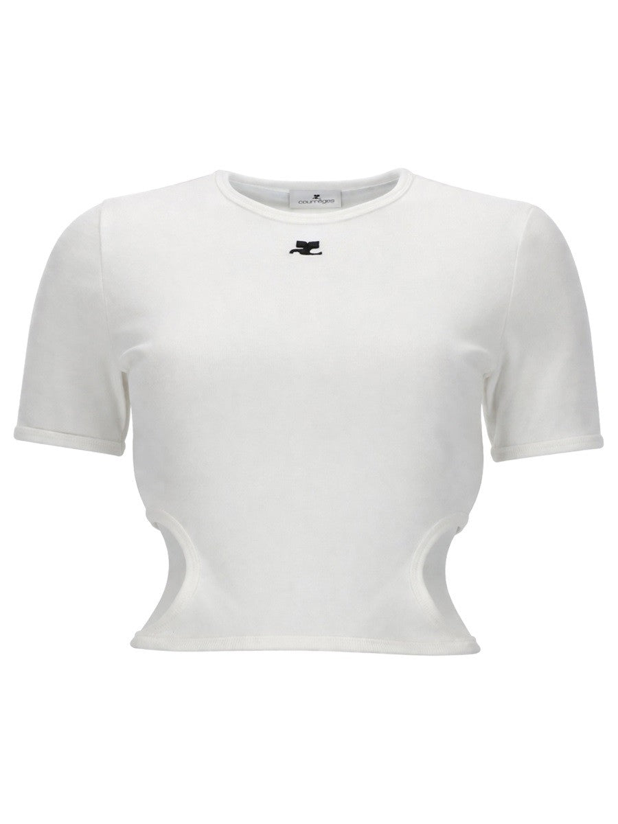 T-SHIRT "CUT OUT" CON LOGO