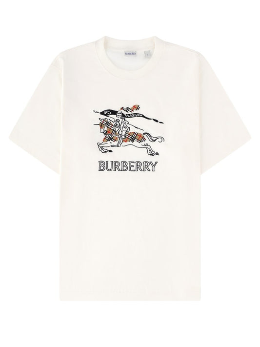 T-shirt in cotone con Knight Check