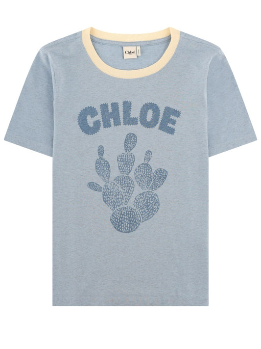 T-Shirt In Cotone Con Stampa
