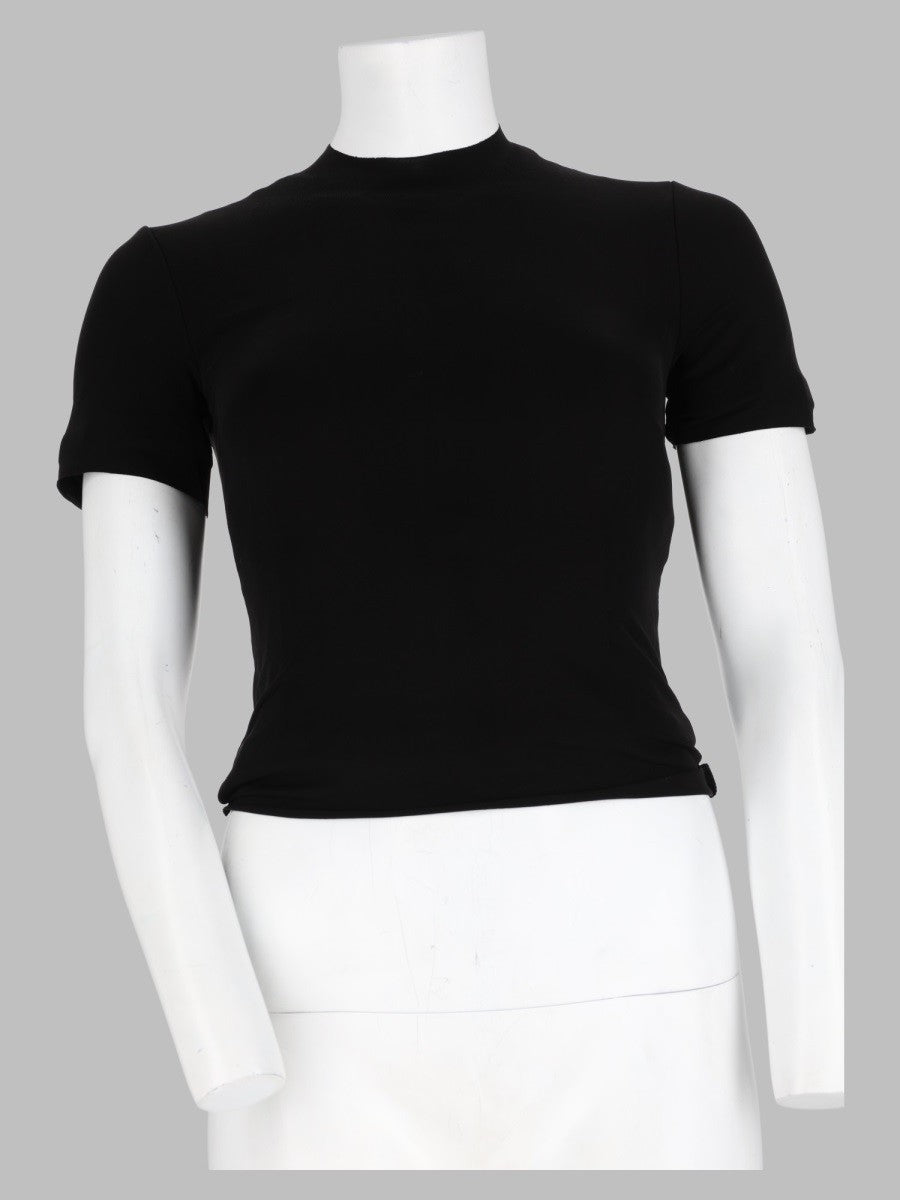 T-Shirt Layered Con Bottoni