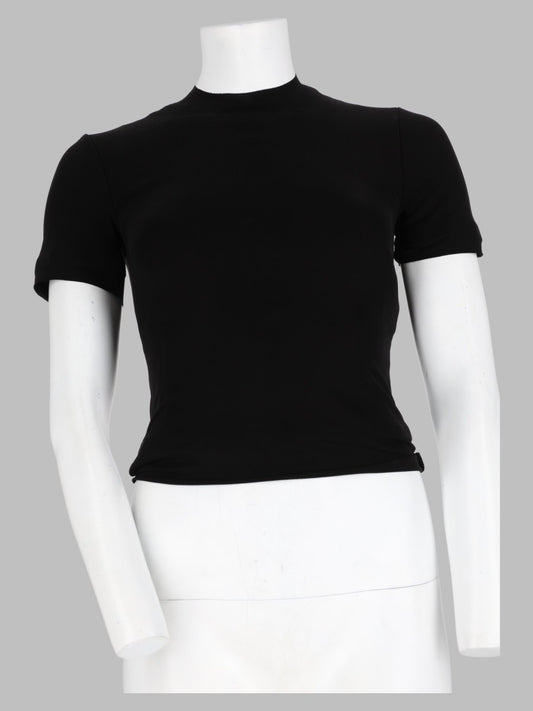 T-Shirt Layered Con Bottoni