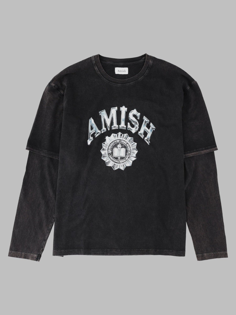 T-shirt Layered Con Stampa Logo