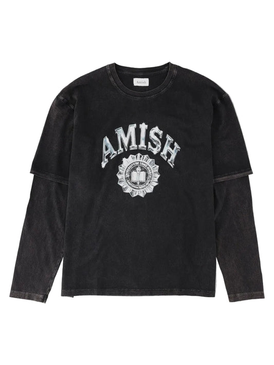 T-shirt Layered Con Stampa Logo
